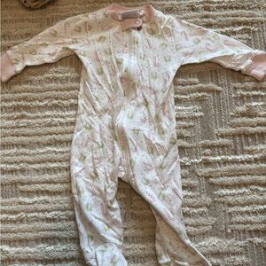 Charming Pink and White Kids Footie